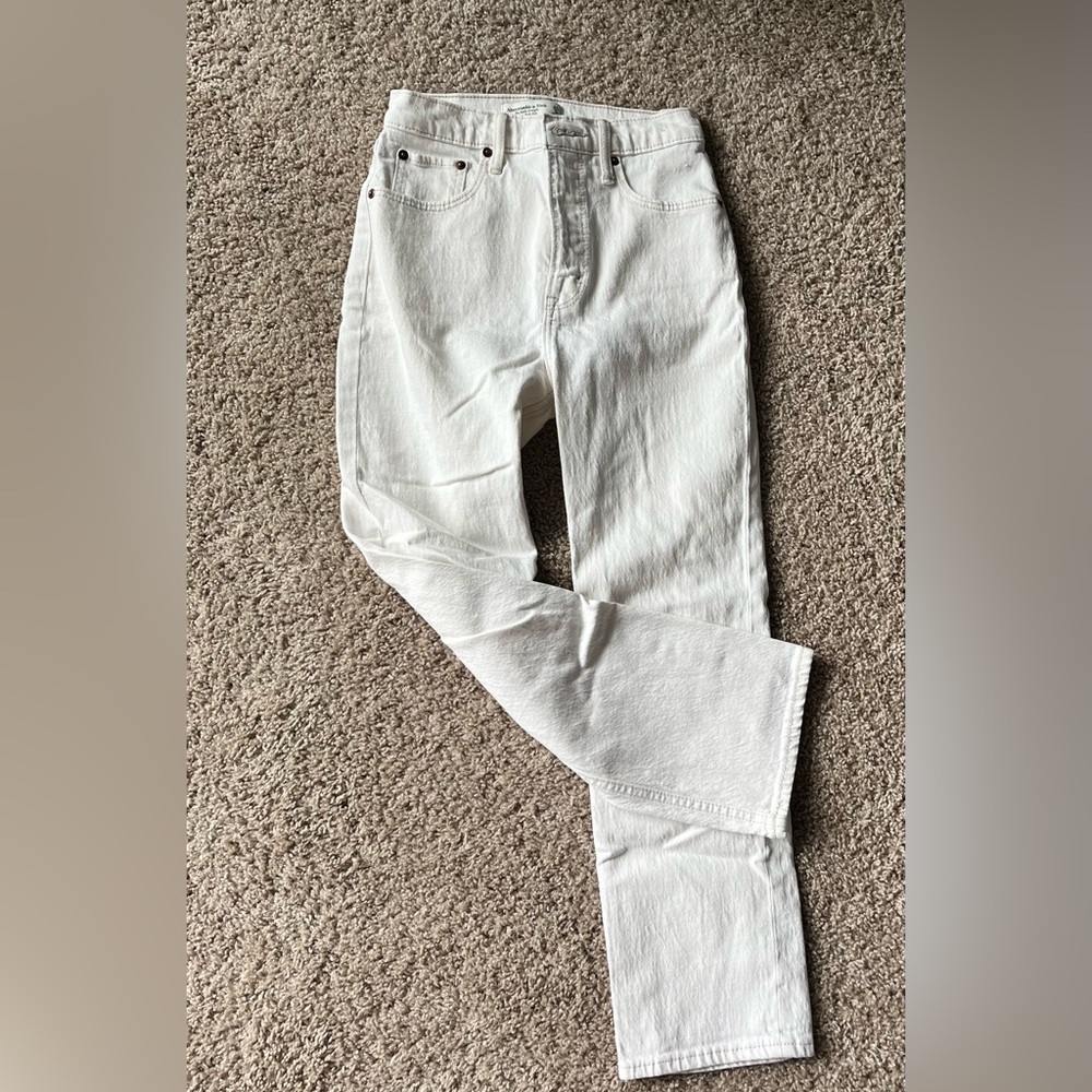 Abercrombie ultra high rise ankle straight jeans